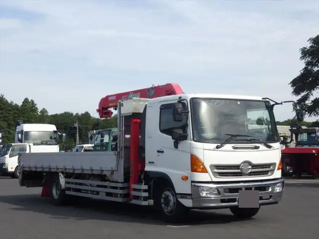 日野 レンジャー 中型/増トン 車両重機運搬 4段クレーン ラジコンの中古トラック画像2