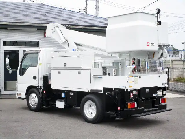 いすゞ エルフ 小型 高所・建柱車 高所作業車 SKG-NKR85ANの中古トラック画像5