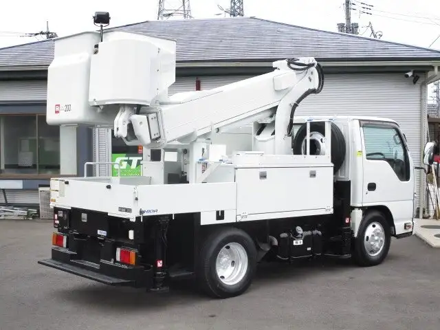 いすゞ エルフ 小型 高所・建柱車 高所作業車 SKG-NKR85ANの中古トラック画像6