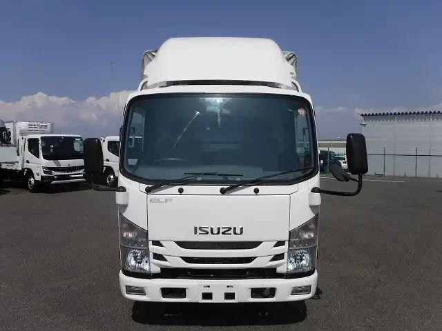 いすゞ エルフ 小型 平ボディ 幌 パワーゲートの中古トラック画像2