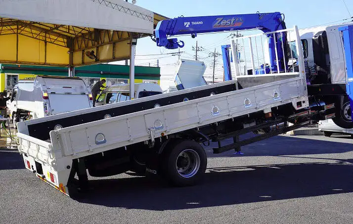 日野 レンジャー 中型/増トン 車両重機運搬 4段クレーン ラジコンの中古トラック画像4