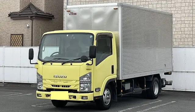 いすゞ エルフ 小型 アルミバン パワーゲート TRG-NMR85ANの中古トラック画像1