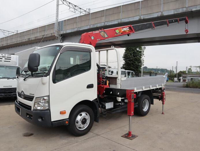 トヨタ ダイナ 小型 クレーン付 ワイドセミ TKG-XZU702