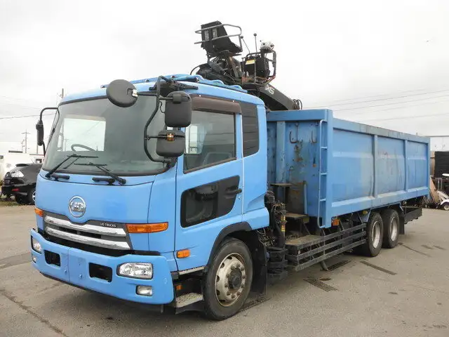 日産UD コンドル 中型/増トン クレーン付 ヒアブ ベッドの中古トラック画像1