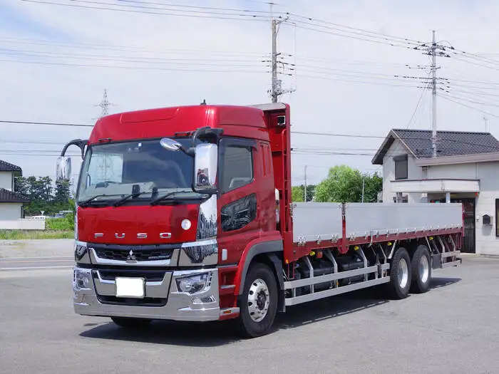 三菱 スーパーグレート 大型 平ボディ ハイルーフ 床鉄板 の中古トラック【車両No.150010】