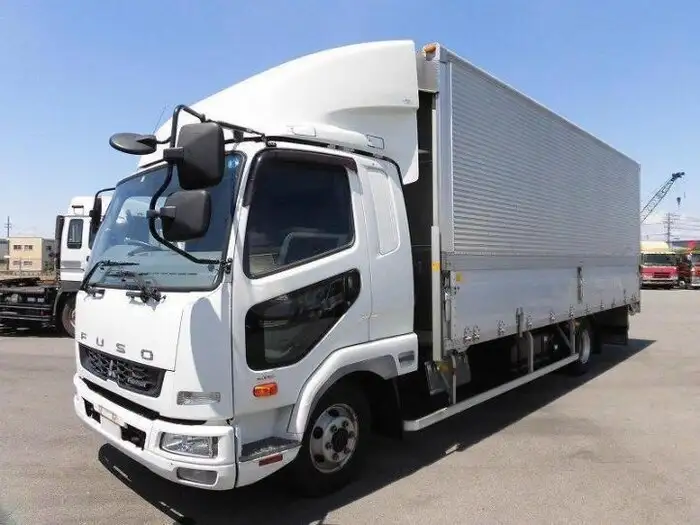 三菱 ファイター 中型/増トン ウイング エアサス ベッドの中古トラック画像1
