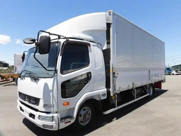 三菱 ファイター 中型/増トン ウイング エアサス ベッドの中古トラック画像1