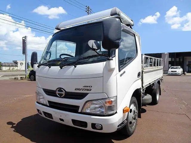 日野 デュトロ 小型 平ボディ 幌 TKG-XZC675M の中古トラック【車両No.150210】