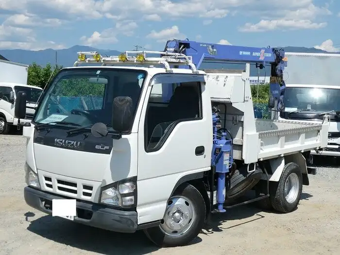 いすゞ エルフ 小型 ダンプ クレーン付き PB-NKR81ANの中古トラック画像1