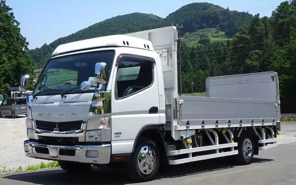三菱 キャンター 小型 平ボディ パワーゲート アルミブロック の中古トラック【車両No.150459】