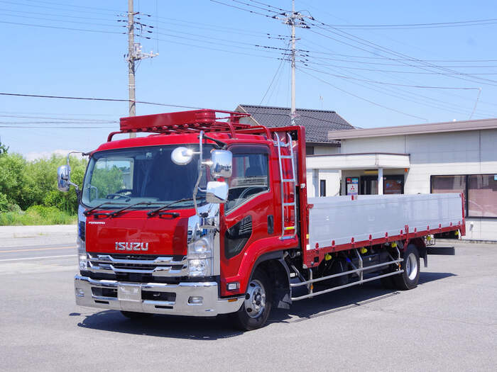 いすゞ フォワード 中型 平ボディ アルミブロック 2RG-FRR90S2｜画像1