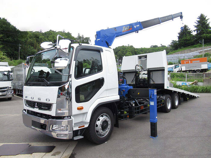 三菱 ファイター 中型/増トン 車両重機運搬 セーフティーローダー 2DG-FQ62F