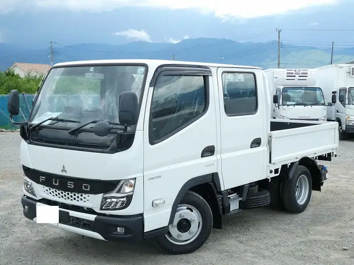 三菱 キャンター 小型 平ボディ Wキャブ 2RG-FBA20の中古トラック画像1
