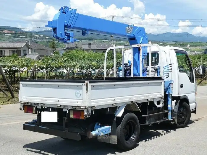 いすゞ エルフ 小型 クレーン付 床鉄板 4段の中古トラック画像3