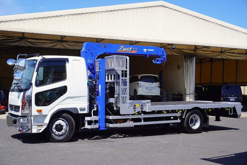 三菱 ファイター 中型/増トン 車両重機運搬 セルフローダー 2KG-FK62FZ