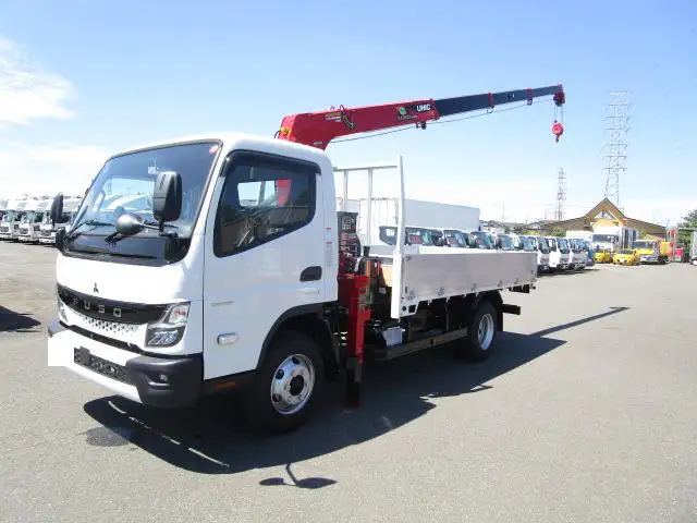 三菱 キャンター 小型 クレーン付 アルミブロック 4段の中古トラック画像1