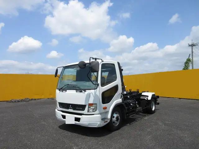 三菱 ファイター 中型/増トン アームロール ツインホイスト TKG-FK71Fの中古トラック画像1