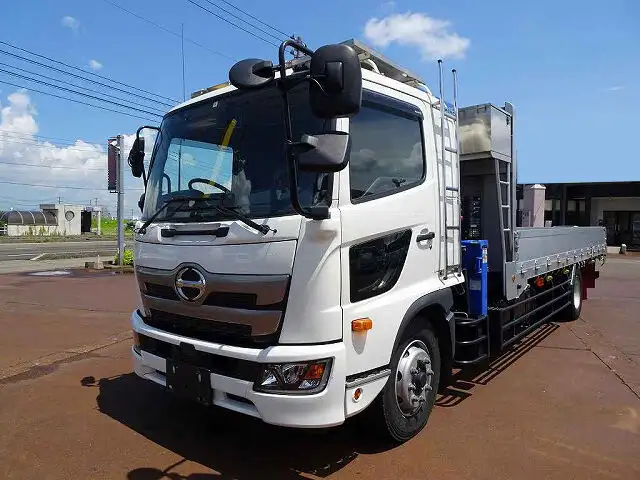 日野 レンジャー 中型/増トン クレーン付 床鉄板 アルミブロックの中古トラック画像1