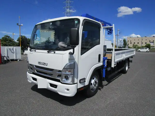 いすゞ エルフ 小型 クレーン付 4段 ラジコンの中古トラック画像1