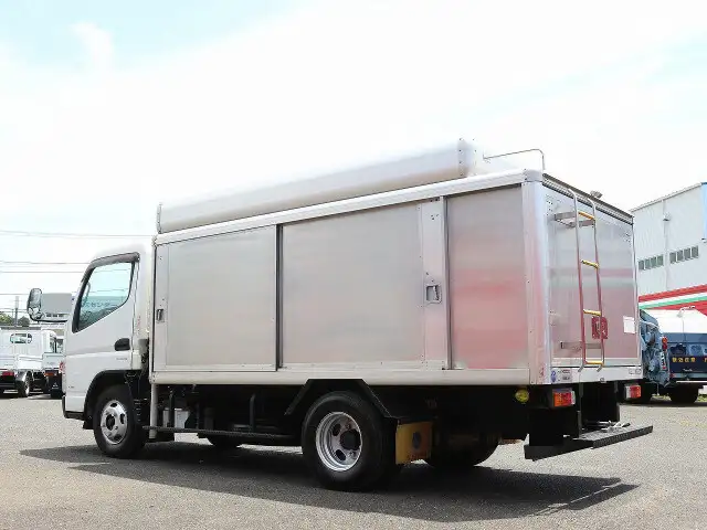 三菱 キャンター 小型 アルミバン ボトルカー サイドドアの中古トラック画像4
