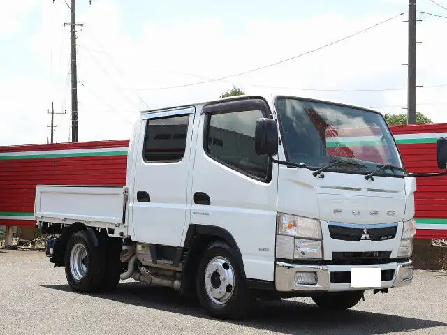 三菱 キャンター 小型 平ボディ Wキャブ 床鉄板の中古トラック画像2