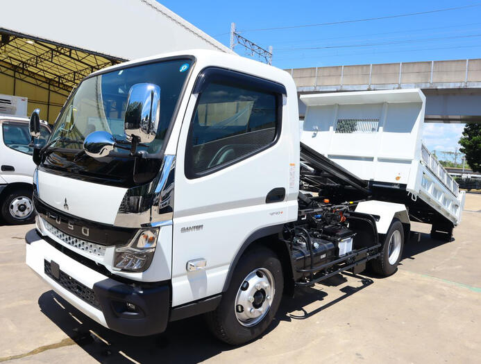三菱 キャンター 小型 ダンプ ワイドセミ 2PG-FEBM0