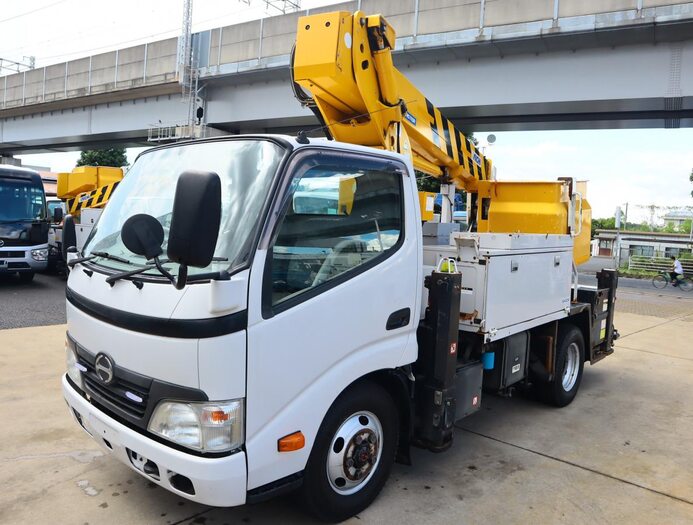 日野 デュトロ 小型 高所・建柱車 高所作業車 電工仕様｜画像1
