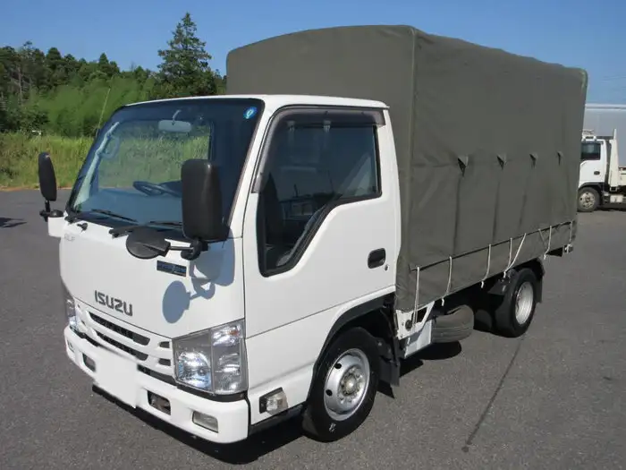 いすゞ エルフ 小型 平ボディ 幌 TRG-NJR85Aの中古トラック画像1