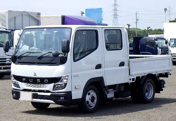 三菱 キャンター 小型 平ボディ Wキャブ 2RG-FBA20の中古トラック画像1