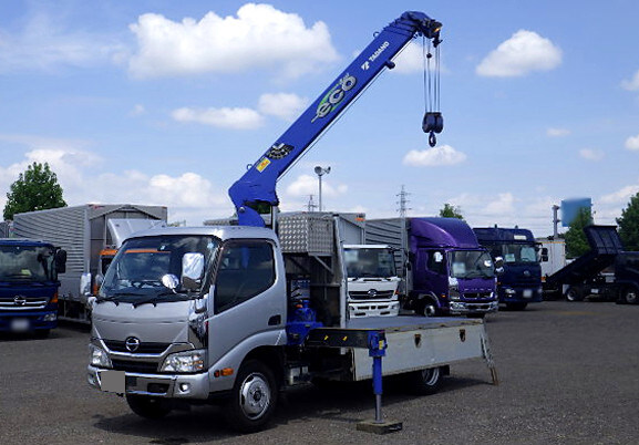 日野 デュトロ 小型 クレーン付 床鉄板 アルミブロック｜画像1