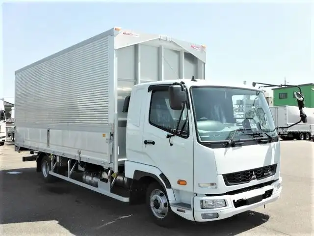 三菱 ファイター 中型/増トン ウイング ベッド 2KG-FK62Fの中古トラック画像2