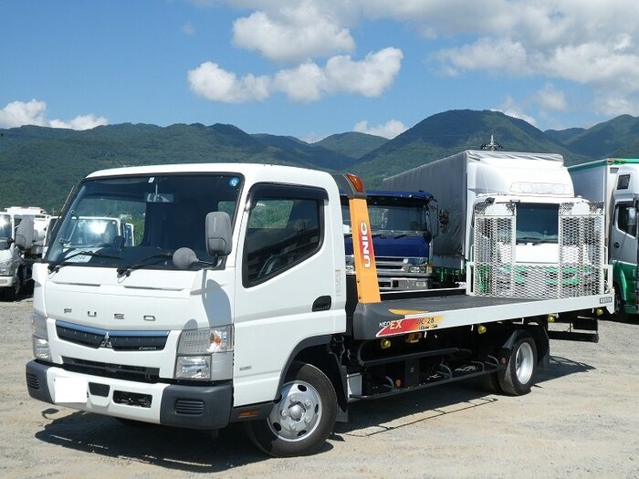 三菱 キャンター 小型 車両重機運搬 セーフティーローダー 2PG-FEB50
