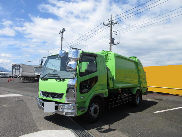 三菱 ファイター 中型 パッカー車 プレス式 ベッド｜画像1