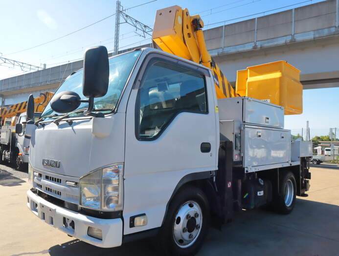 いすゞ エルフ 小型 高所・建柱車 高所作業車 BDG-NKS85AN