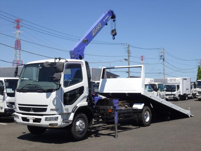 三菱 ファイター 中型/増トン 車両重機運搬 セーフティーローダー PA-FK71RX