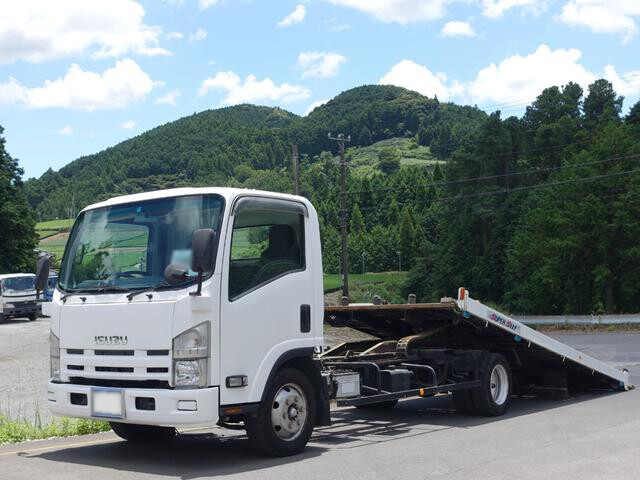 いすゞ エルフ 小型 車両重機運搬 セーフティーローダー