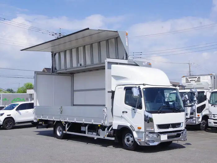 三菱 ファイター 中型/増トン ウイング エアサス ベッドの中古トラック画像2
