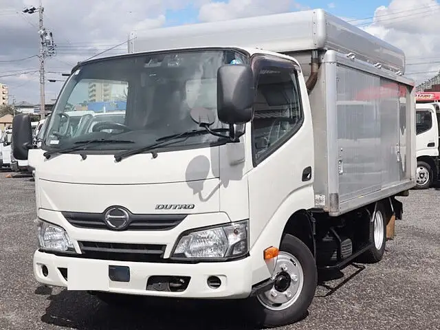 日野 デュトロ 小型 アルミバン ボトルカー サイドドアの中古トラック画像1