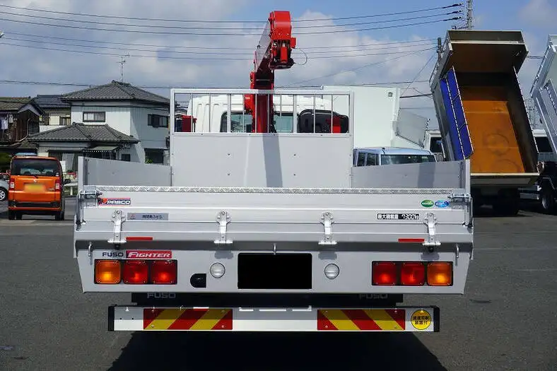 三菱 ファイター 中型/増トン 車両重機運搬 4段クレーン ラジコンの中古トラック画像3