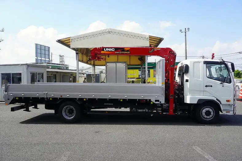 三菱 ファイター 中型/増トン 車両重機運搬 4段クレーン ラジコンの中古トラック画像2
