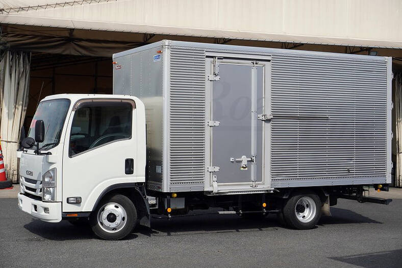 いすゞ エルフ 小型 アルミバン サイドドア TRG-NPR85AN｜画像1