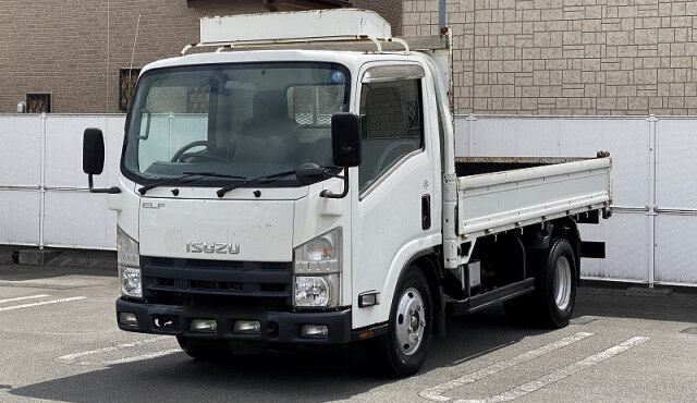 いすゞ エルフ 小型 平ボディ セミロング TKG-NMR85R