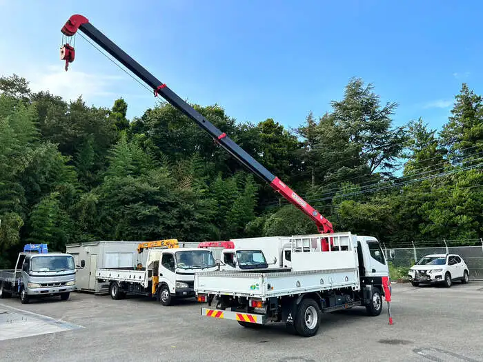 三菱 キャンター 小型 クレーン付 床鉄板 4段の中古トラック画像5