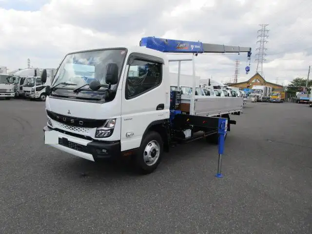 三菱 キャンター 小型 クレーン付 アルミブロック 4段の中古トラック画像1