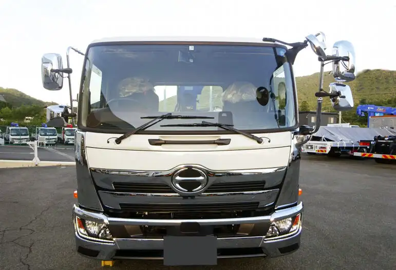 日野 レンジャー 中型/増トン 車両重機運搬 4段クレーン ベッドの中古トラック画像2