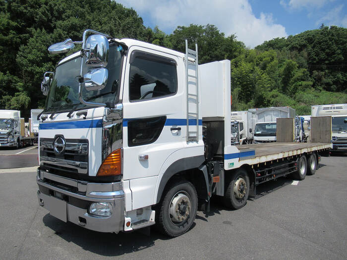 パーティを彩るご馳走や 日野 プロフィア 大型 車両重機運搬 セーフティーローダー QKG トラック、トレーラー
