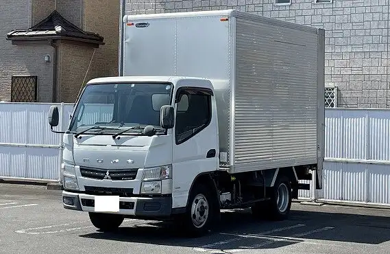 三菱 キャンター 小型 アルミバン パワーゲート TKG-FEA50の中古トラック画像1