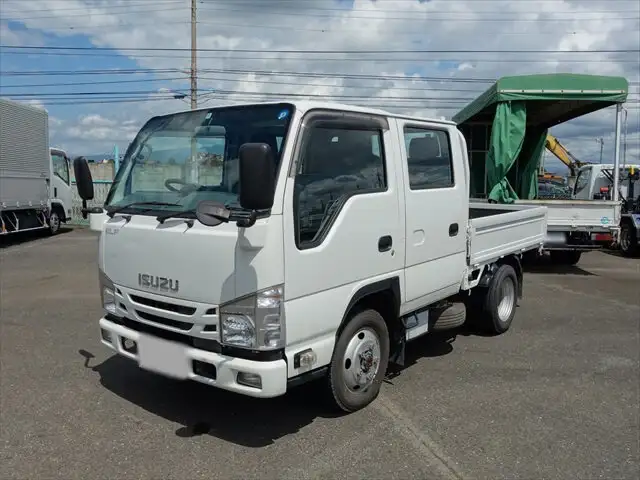 いすゞ エルフ 小型 平ボディ Wキャブ TRG-NJS85Aの中古トラック画像1