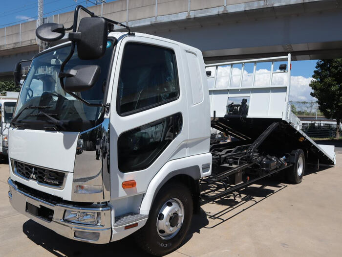 三菱 ファイター 中型/増トン 車両重機運搬 セーフティーローダー 2KG-FK62F