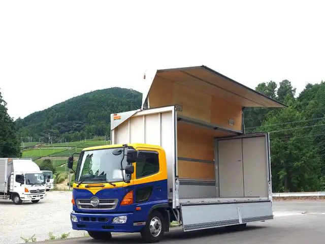 日野 レンジャー 中型/増トン ウイング センターローラー TKG-FC9JKAA｜画像1